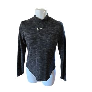 Nike Golf‎ Dri Fit Mock Neck Long Sleeve Top Athletic Shirt Women M
